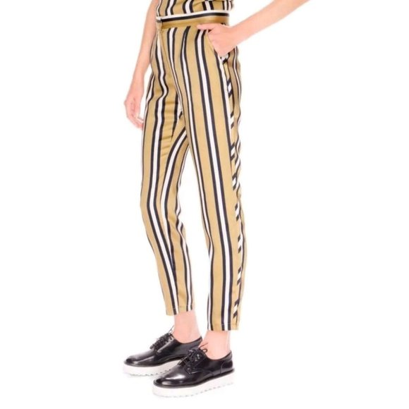 Finders Keepers "Either Way" high Waisted Stripe Trousers Pants - Picture 4 of 8